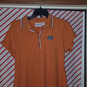 Vintage Women's Orange UF Gators Polo Shirt